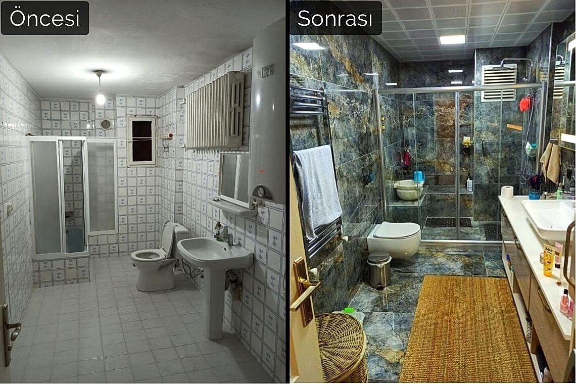 Modern banyo tadilatı