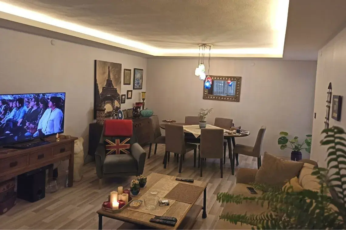 Çankaya salon dekorasyonu sonrası